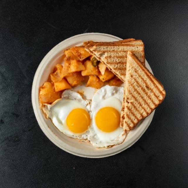 Two Egg Platters.