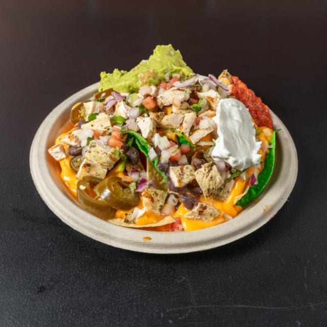 Ground Beef Nacho Platter.