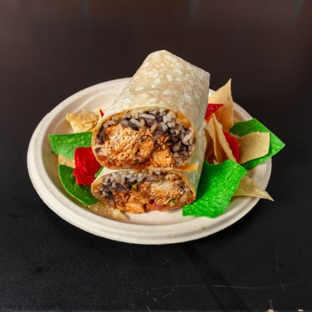 Cajun Chicken Burrito.